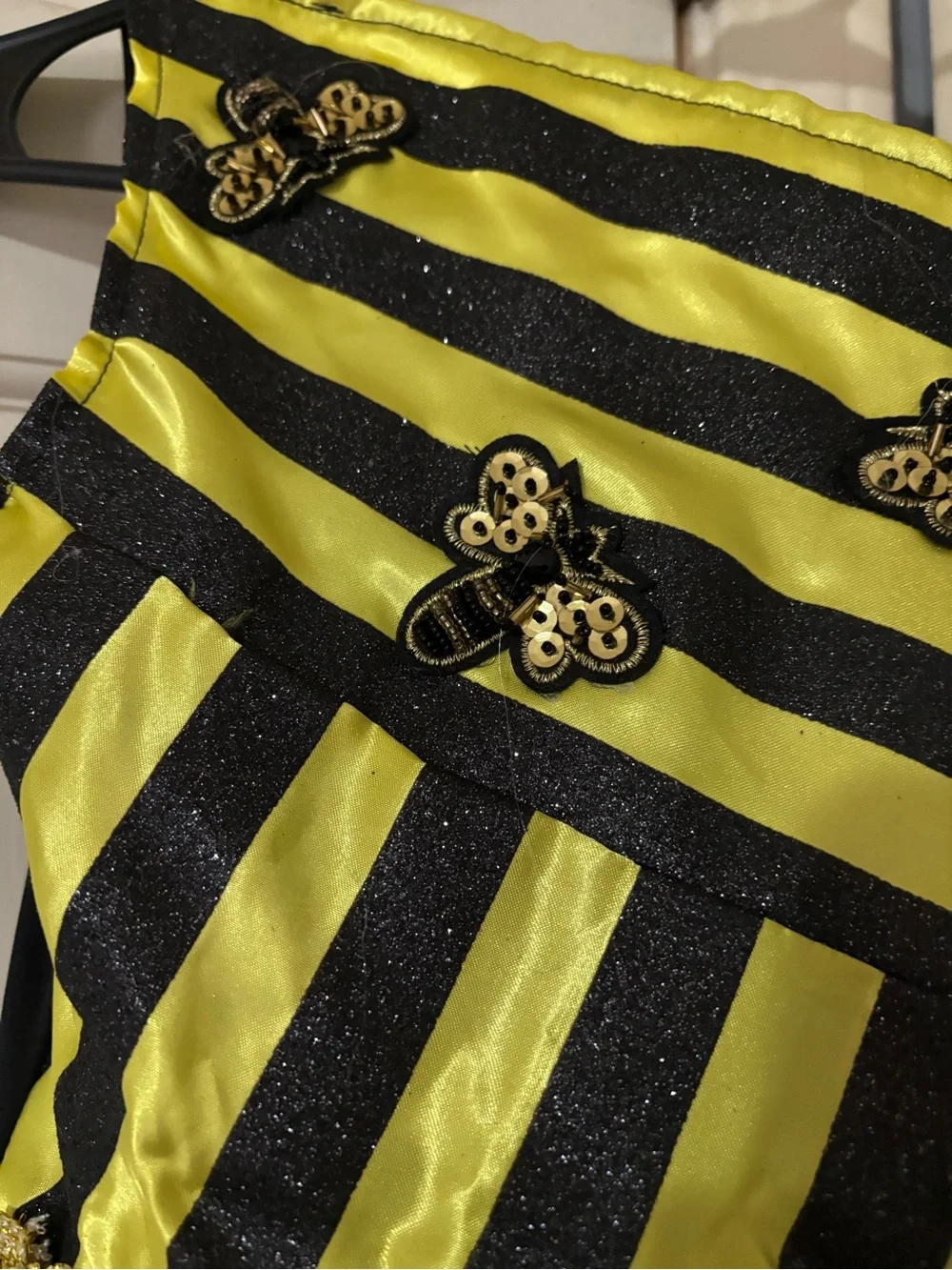 Chasing fireflies Queen Bee bumblebee dress costume size 8 girl